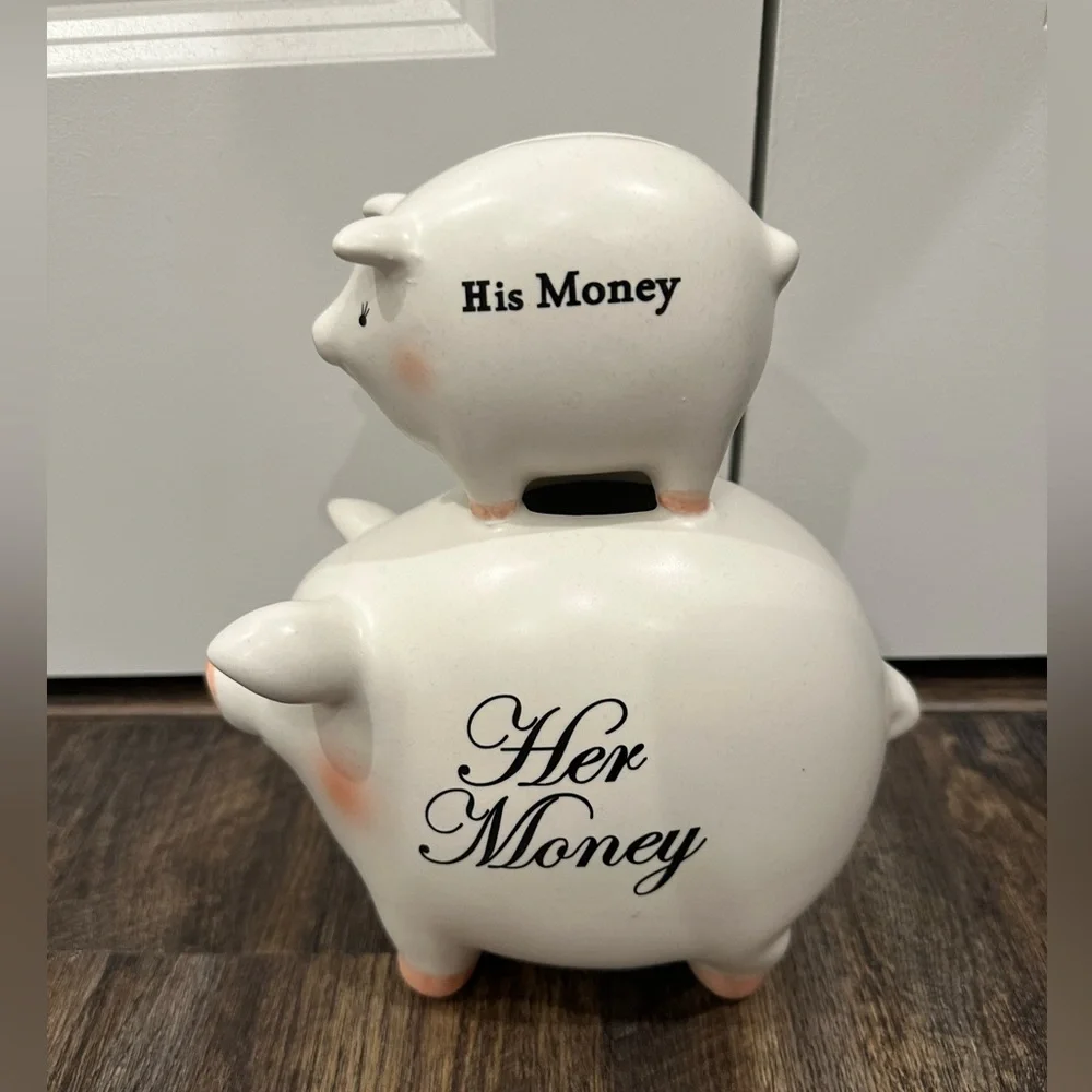 Vintage His and Hers Piggy 🐷 Bank